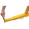Vestil Steel Trailer Wheel Lock, 24 X 35 Usable, For Use On Dual Tires, Yellow TWL-2435 - alternate 8
